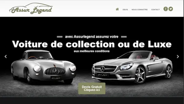 Aperçu du site Assurlegend