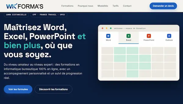 Aperçu du site WK Formas